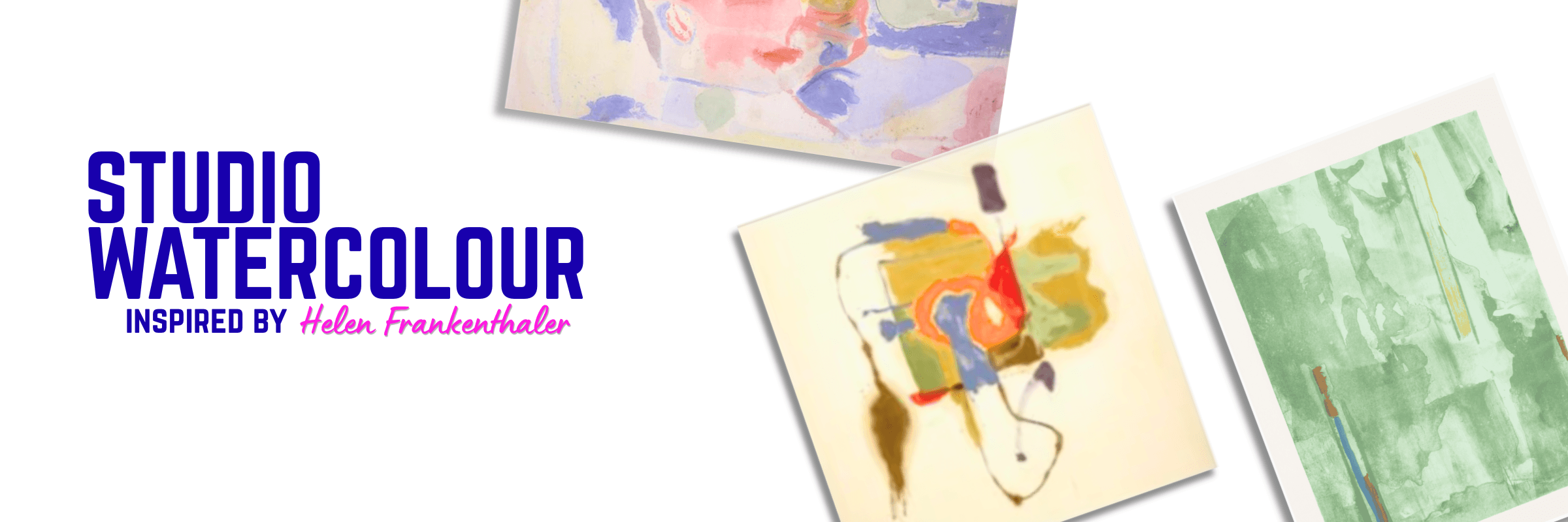 Studio Watercolour — Inspired by Helen Frankenthaler — workshop visual